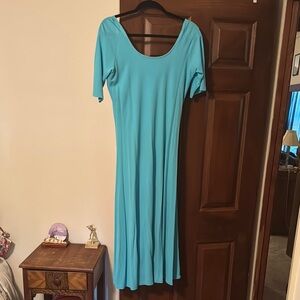 Elegant Blue Women's Dress